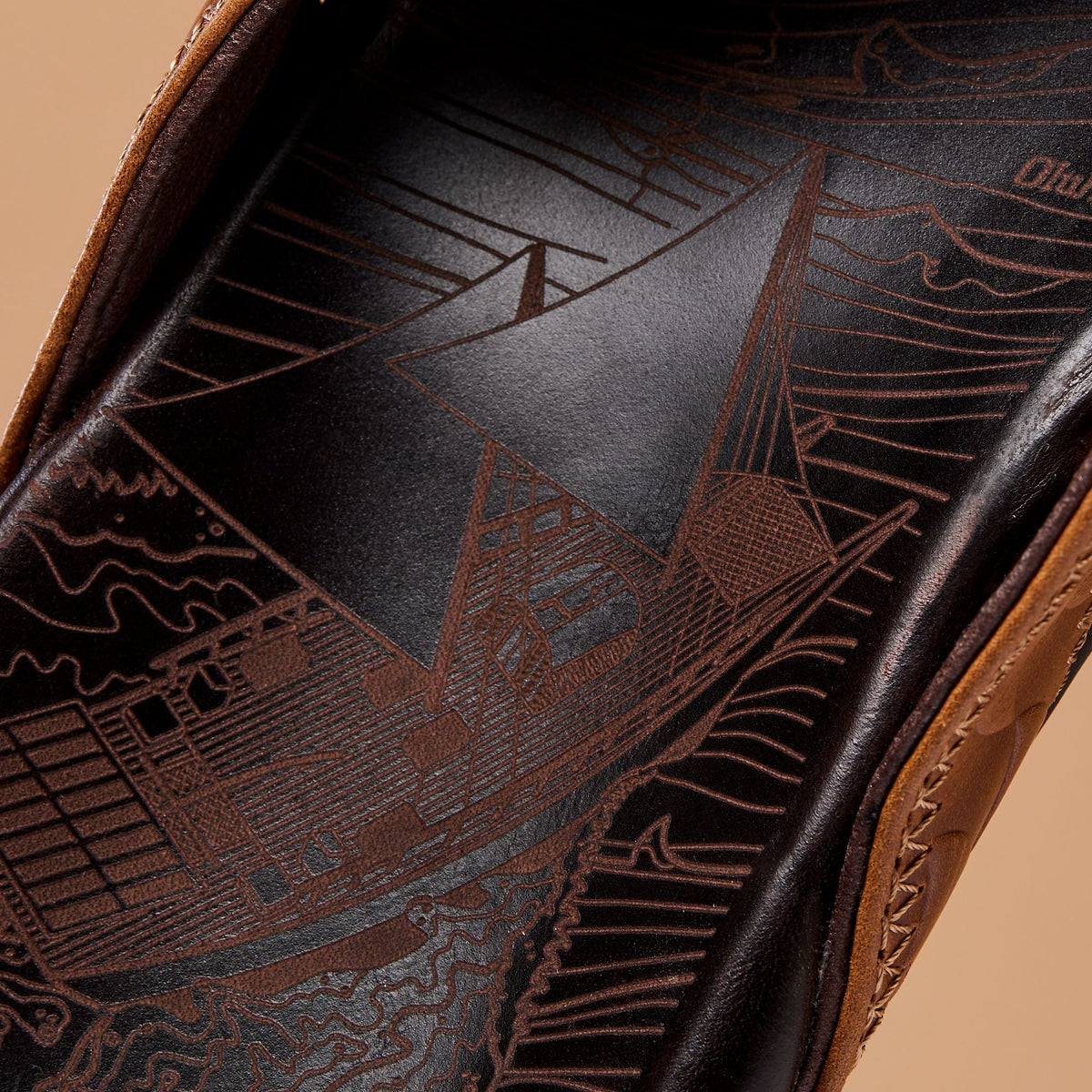 OluKai Sale - Hikianalia - Tan / Dark Java