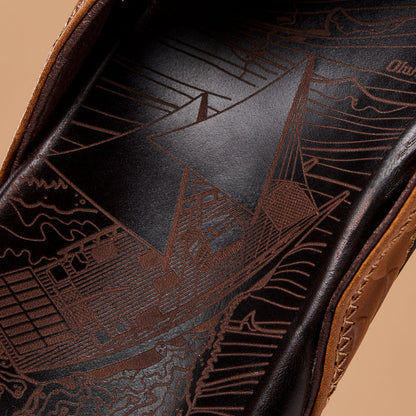 OluKai Sale - Hikianalia - Tan / Dark Java