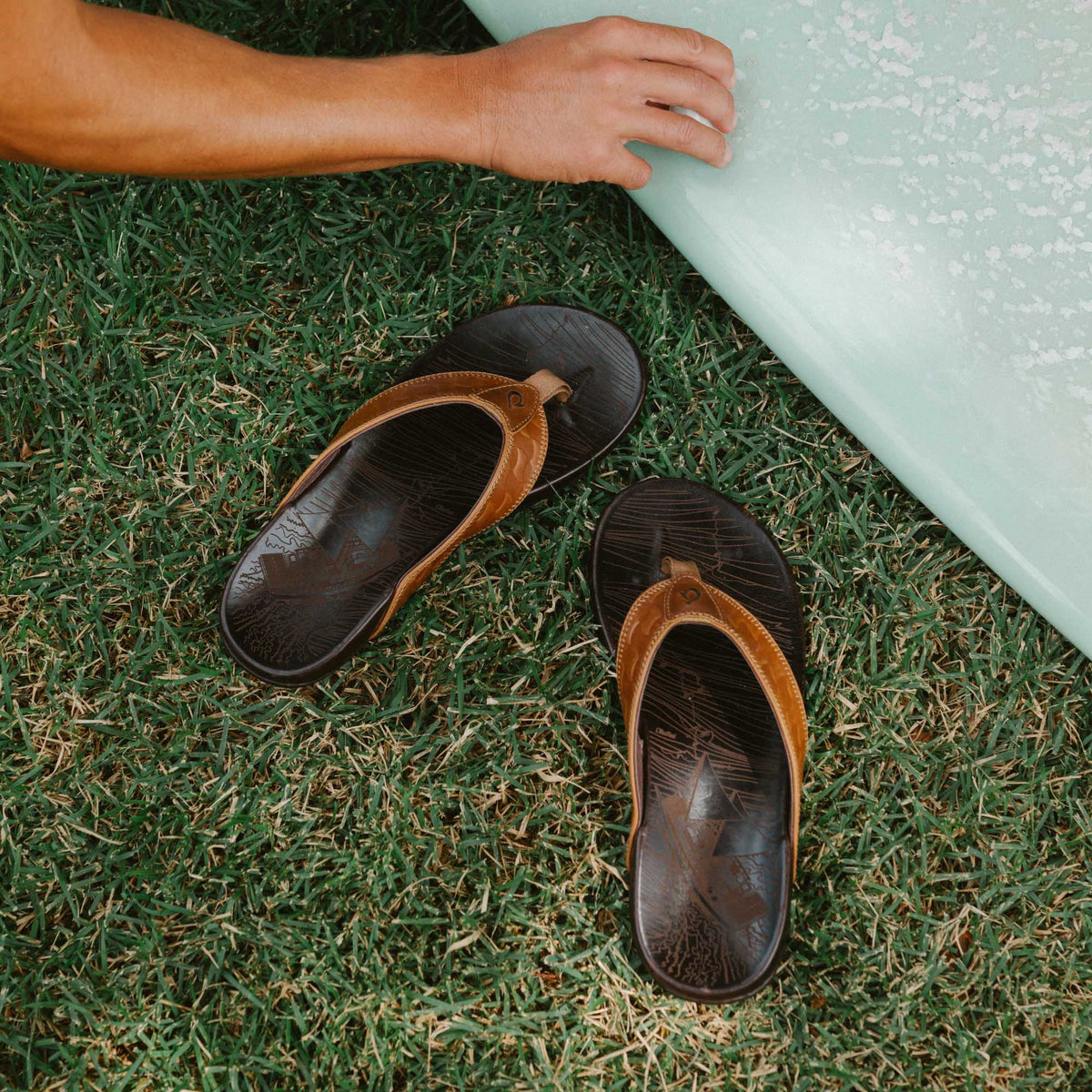 OluKai Sale - Hikianalia - Tan / Dark Java
