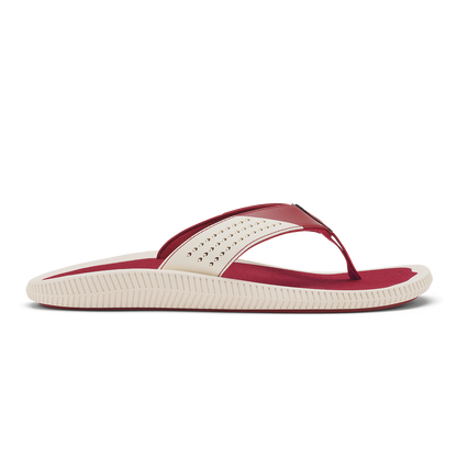OluKai Smart Buy - Ulele - Off White / Deep Red