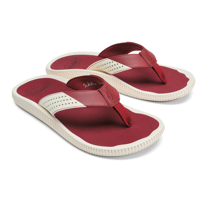 OluKai Smart Buy - Ulele - Off White / Deep Red