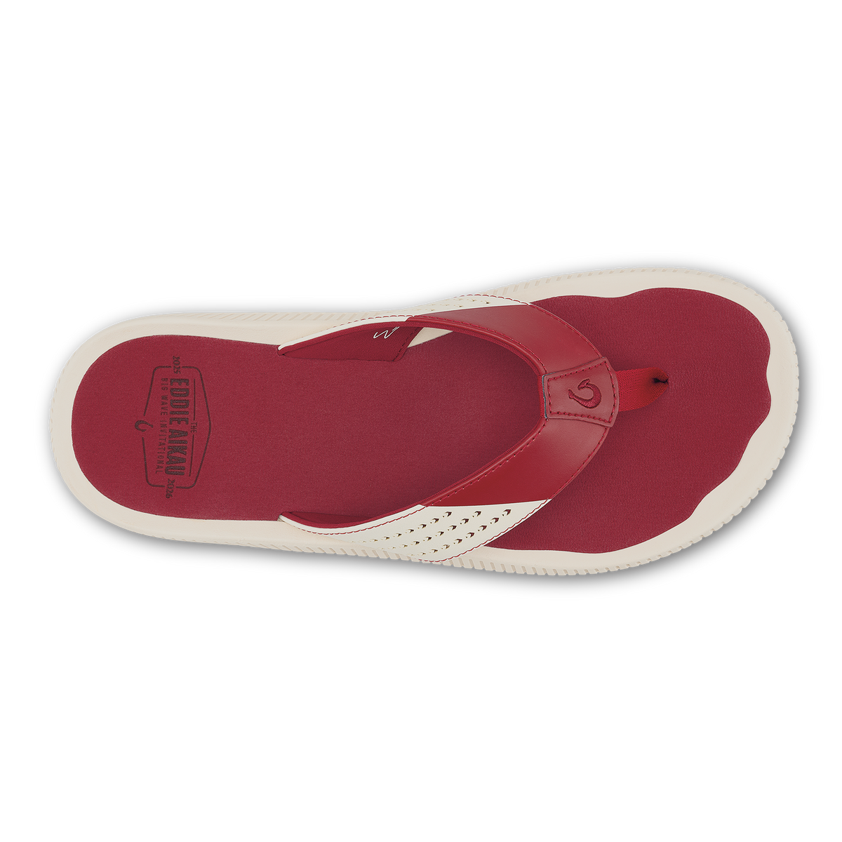 OluKai Smart Buy - Ulele - Off White / Deep Red