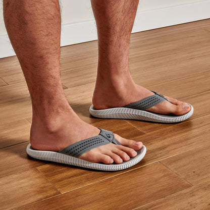 OluKai Customer Favorite - Ulele Men's Water-Ready Beach Sandals - Stone