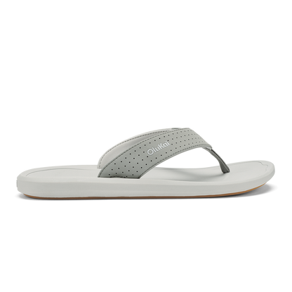 OluKai Deals - Ki‘i Men’s Water Ready Beach Sandals - Ash / Sterling