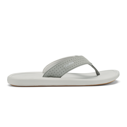 OluKai Deals - Ki‘i Men’s Water Ready Beach Sandals - Ash / Sterling
