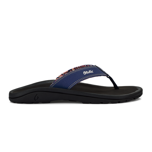 OluKai Best Price - ‘Ohana Men's Beach Sandals - Navy / Onyx