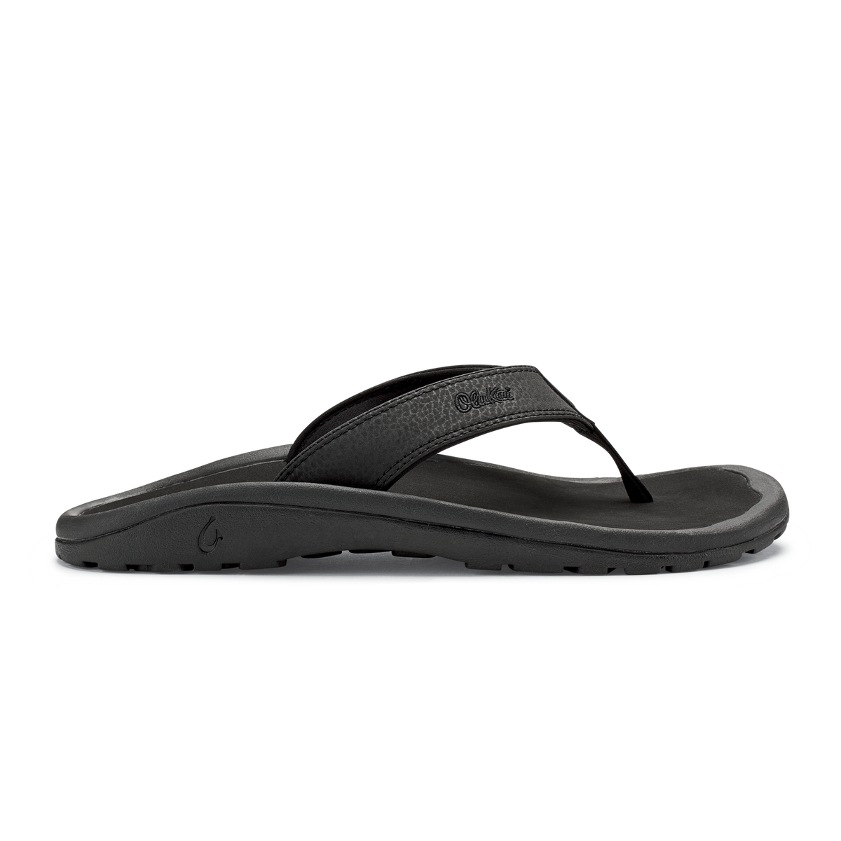 OluKai Great Value - ‘Ohana Men's Best Selling Beach Sandals - Black