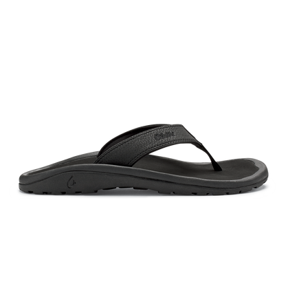 OluKai Great Value - ‘Ohana Men's Best Selling Beach Sandals - Black