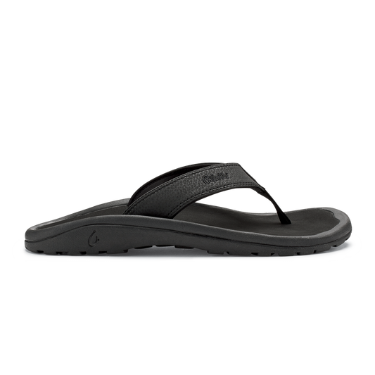 OluKai Great Value - ‘Ohana Men's Best Selling Beach Sandals - Black