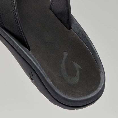 OluKai Great Value - ‘Ohana Men's Best Selling Beach Sandals - Black