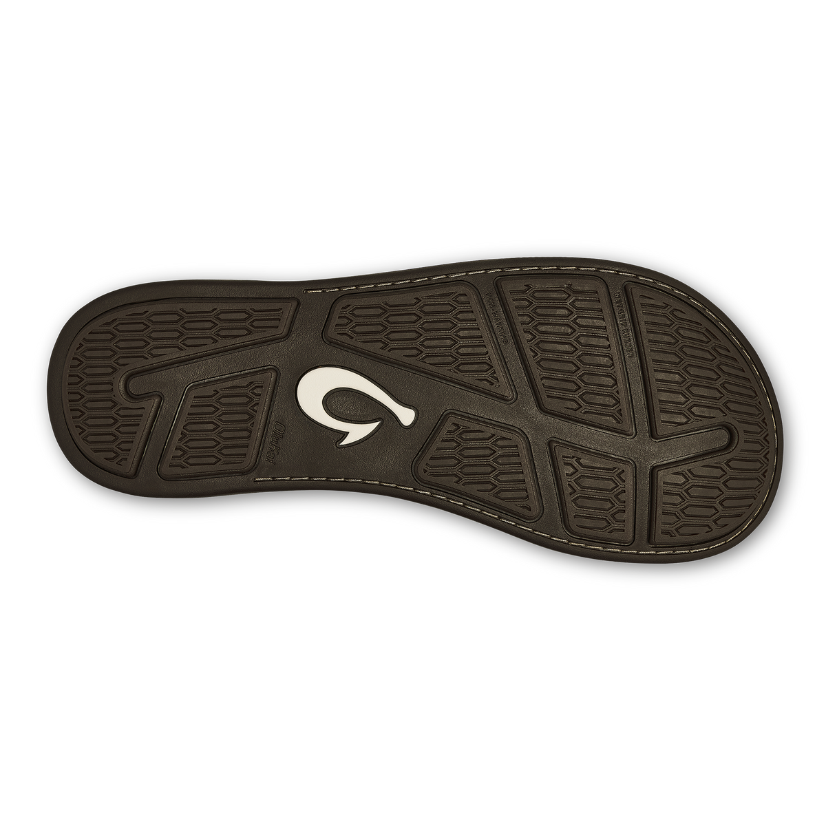 OluKai Customer Favorite - Tuahine Men's Waterproof Leather Beach Sandals - Dark Wood