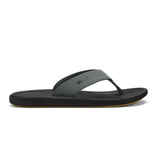 OluKai Signature - Ki‘i Men’s Water Ready Beach Sandals - Rock / Lava Rock