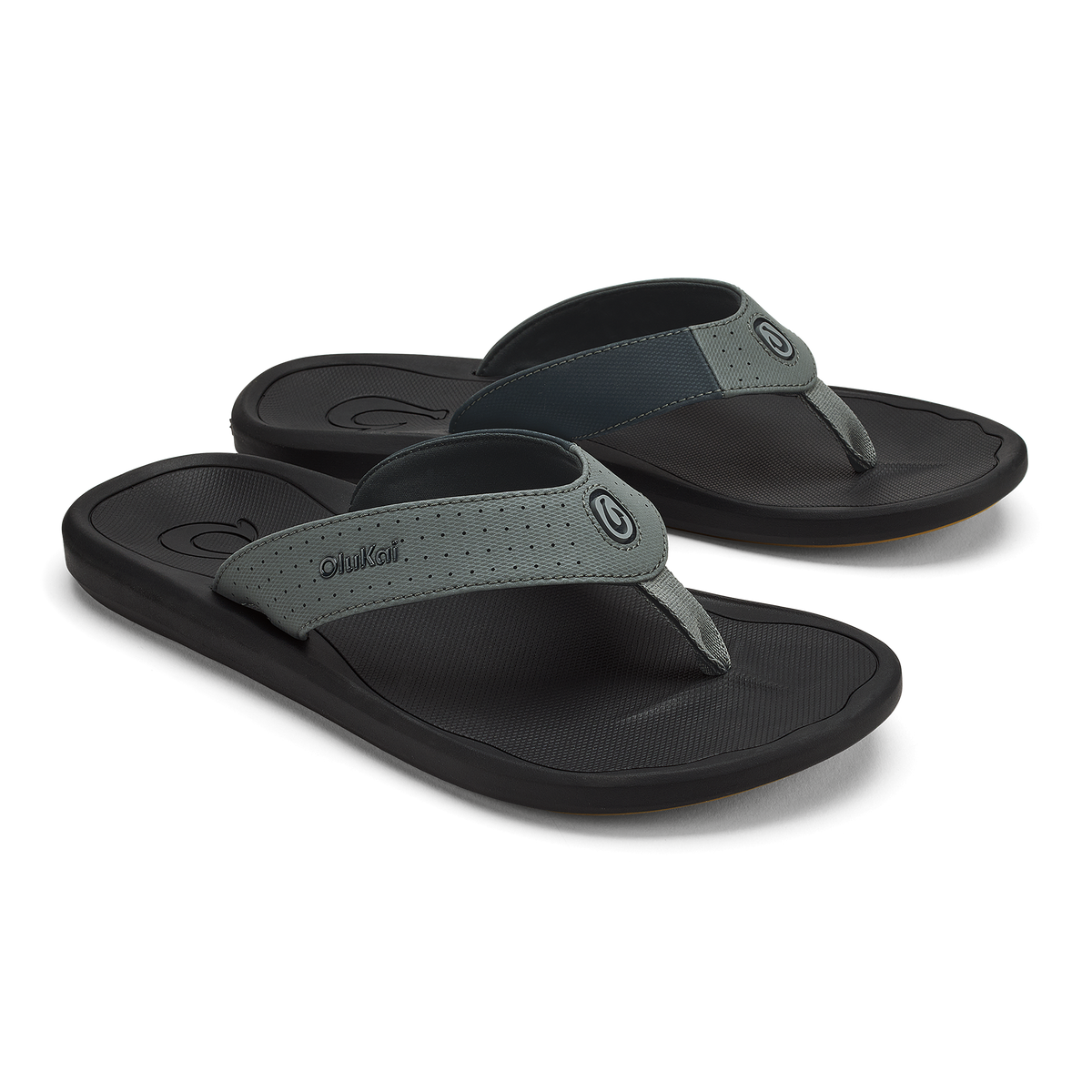 OluKai Signature - Ki‘i Men’s Water Ready Beach Sandals - Rock / Lava Rock