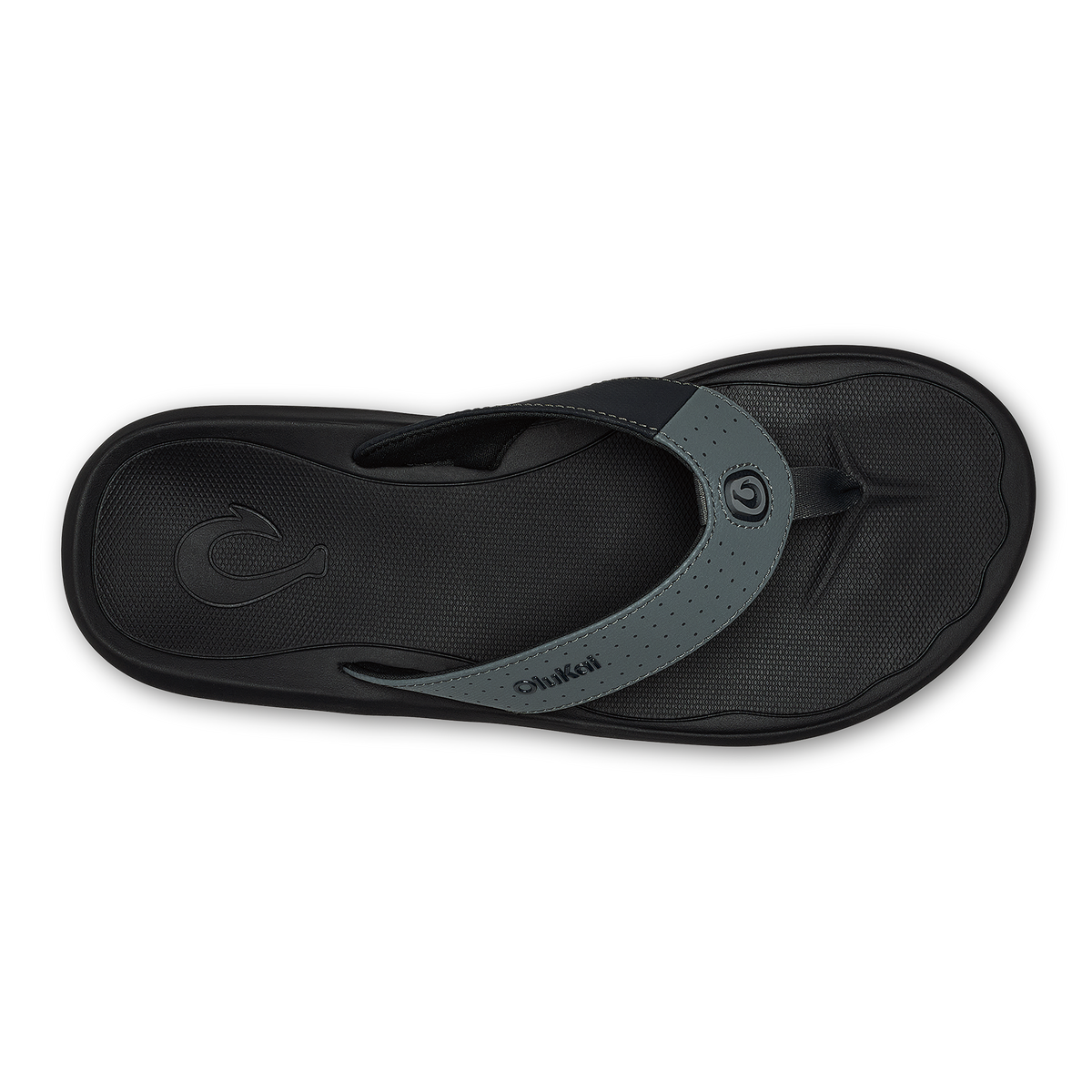 OluKai Signature - Ki‘i Men’s Water Ready Beach Sandals - Rock / Lava Rock