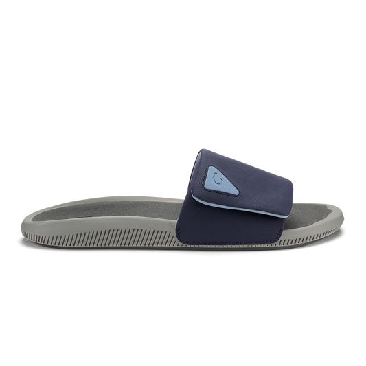 OluKai Latest - Ulele Slide - Blue Depth / Charcoal