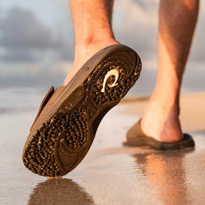 OluKai Best Seller - Nalu Slide Men's Beach Slide Sandals - Dark Java