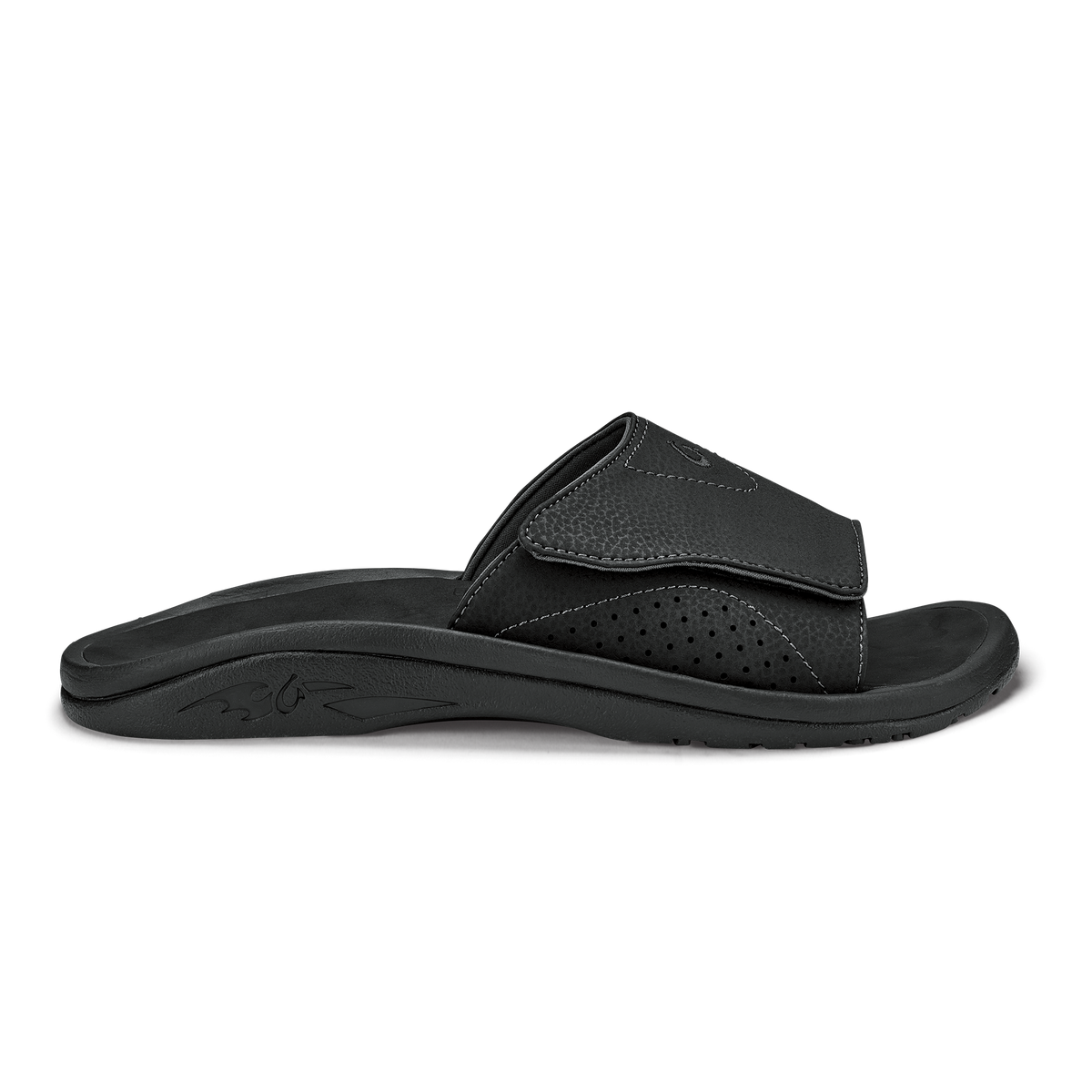 OluKai Hot Sale - Nalu Slide Men's Beach Slide Sandals - Black