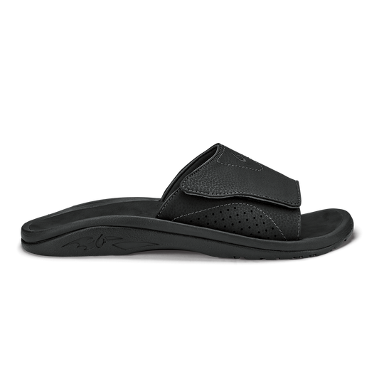 OluKai Hot Sale - Nalu Slide Men's Beach Slide Sandals - Black