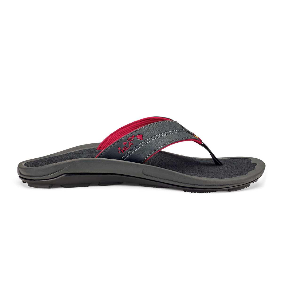 OluKai Popular - Kīpī Men’s Comfortable Beach Sandals - Dark Shadow