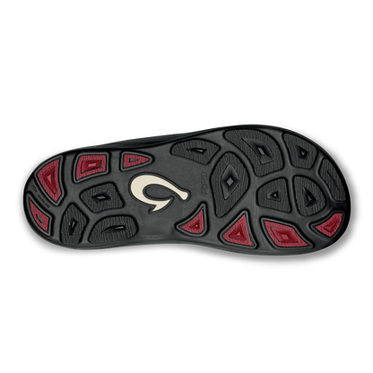 OluKai Popular - Kīpī Men’s Comfortable Beach Sandals - Dark Shadow