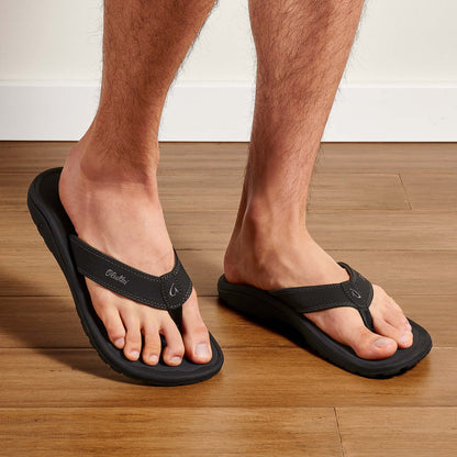 OluKai Value - OluKai ‘Ohana - Black / Dark Shadow | Men's Beach Sandals