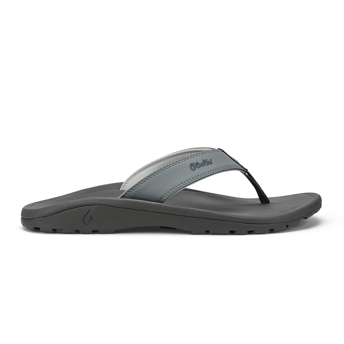 OluKai Hot Sale - ‘Ohana Men's Best Selling Beach Sandals - Ash / Rock