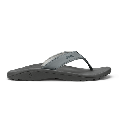 OluKai Hot Sale - ‘Ohana Men's Best Selling Beach Sandals - Ash / Rock