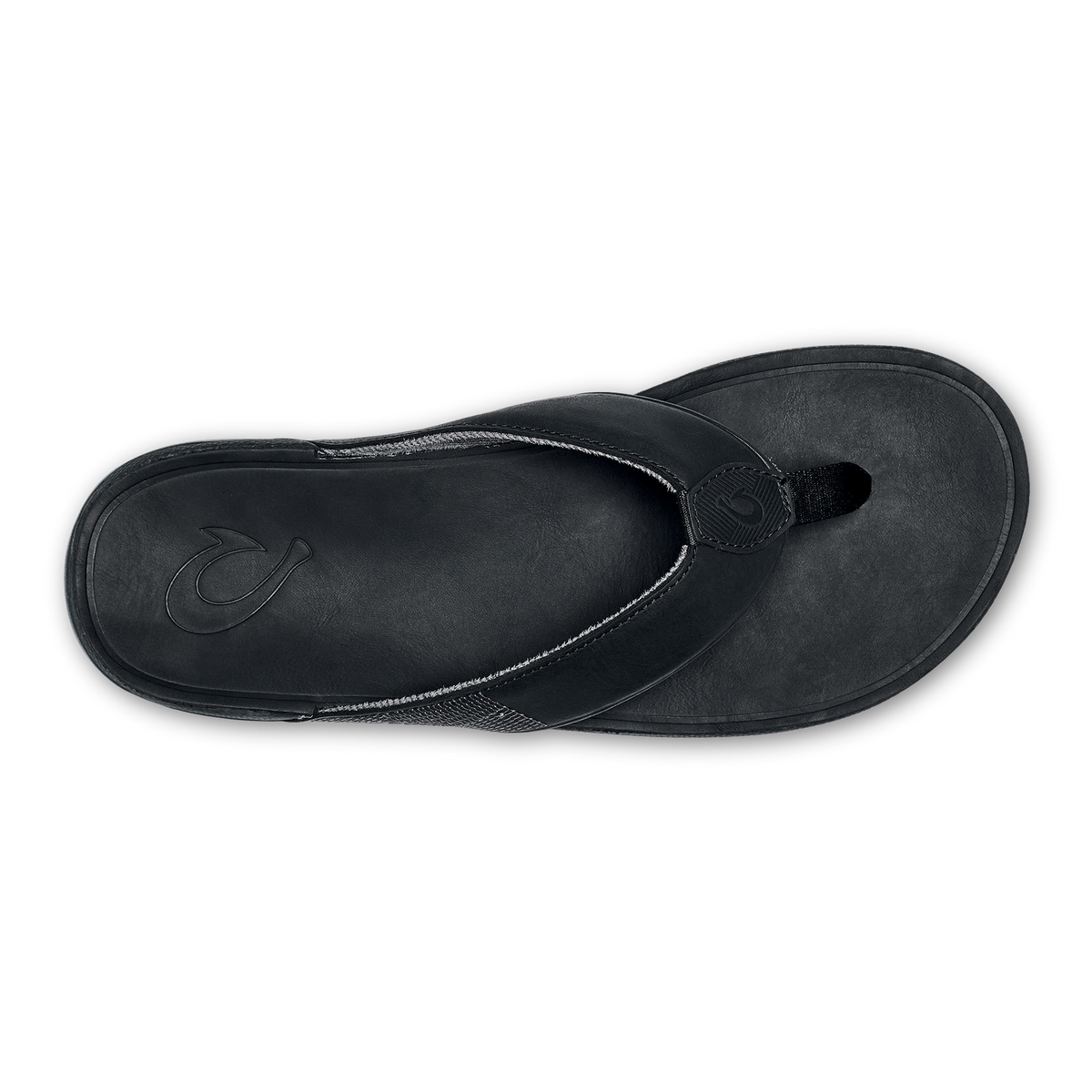 OluKai Featured - Tuahine Men's Waterproof Leather Beach Sandals - Black