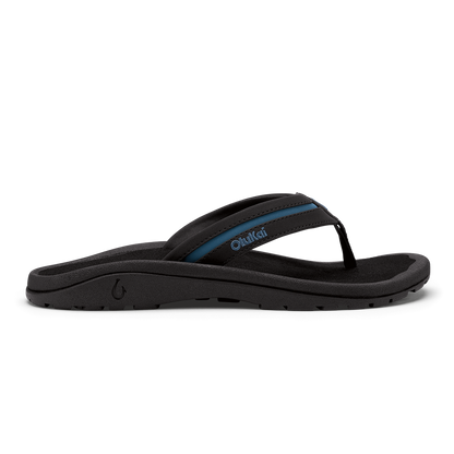 OluKai Hot Sale - ʻOhana Pālua - Black / Slate Blue