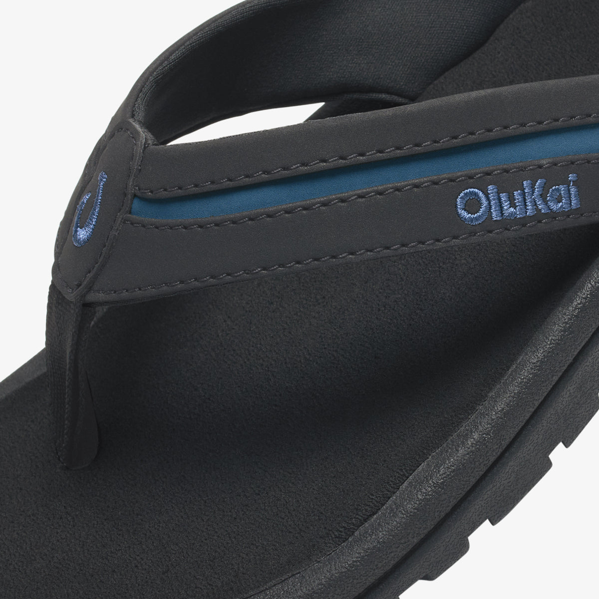 OluKai Hot Sale - ʻOhana Pālua - Black / Slate Blue