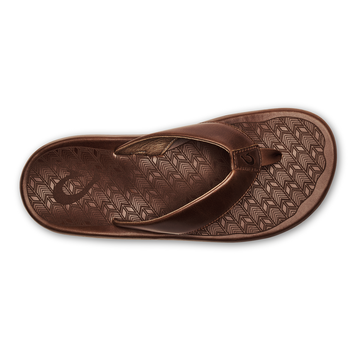 OluKai Latest - ‘Ilikai Men‘s Leather Sandals - Toffee