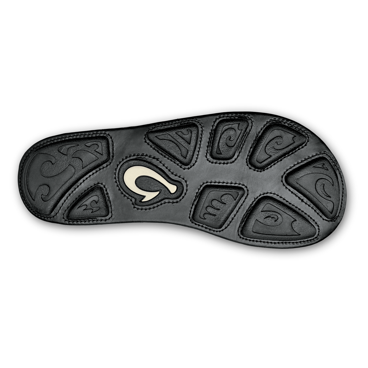 OluKai Classic - OluKai Mea Ola - Black | Men's Leather Beach Sandals