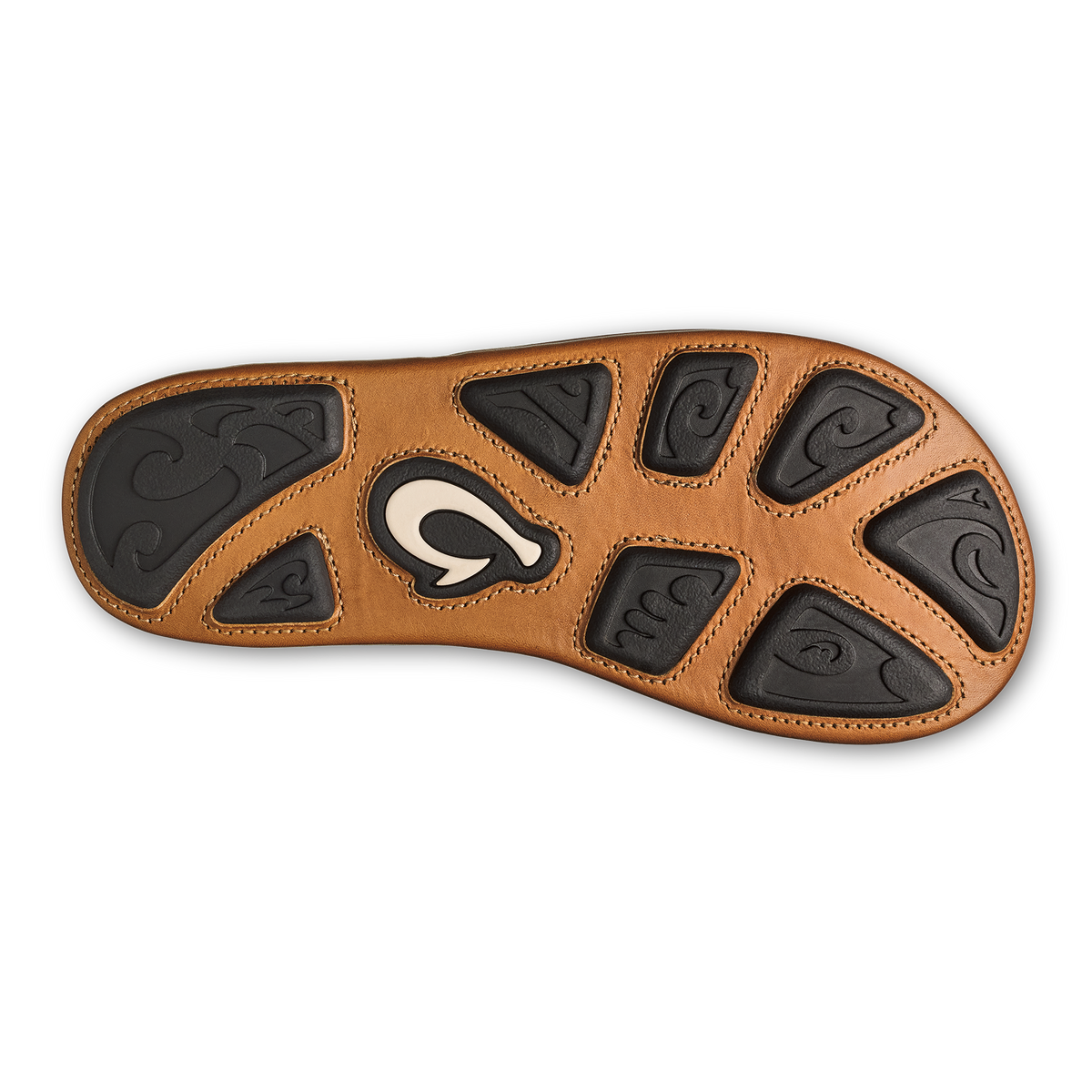 OluKai Quality - Hiapo - Odyssey Grey / Sahara Men’s Leather Beach Sandals