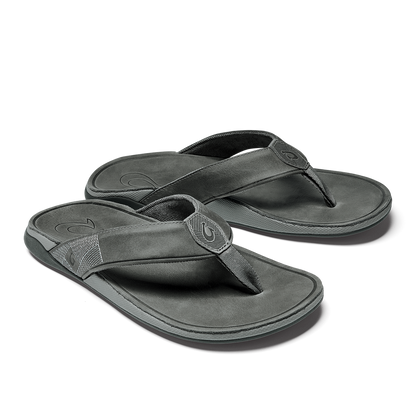 OluKai Best Price - Tuahine Men's Waterproof Leather Beach Sandals - Lagoon