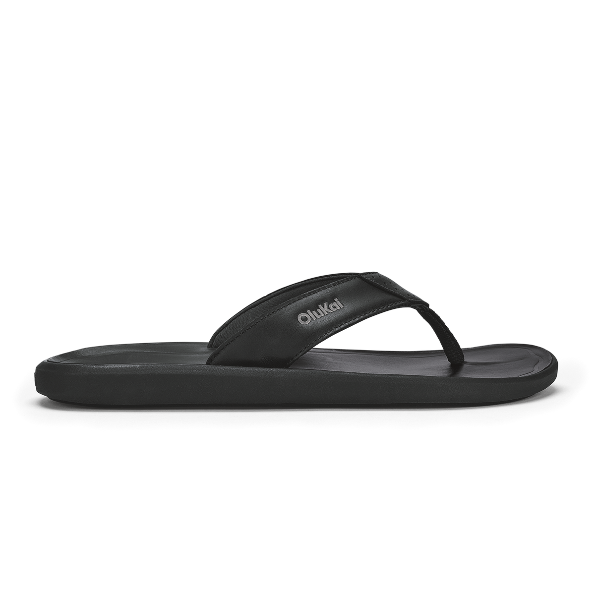 OluKai Premium - Pili Men’s Waterproof Leather Sandals - Lava Rock