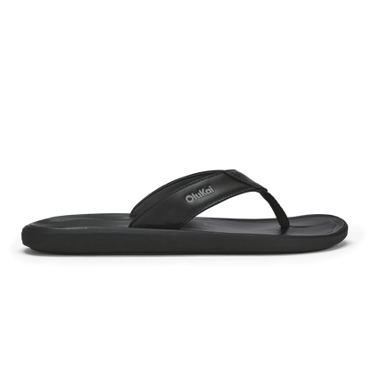 OluKai Premium - Pili Men’s Waterproof Leather Sandals - Lava Rock