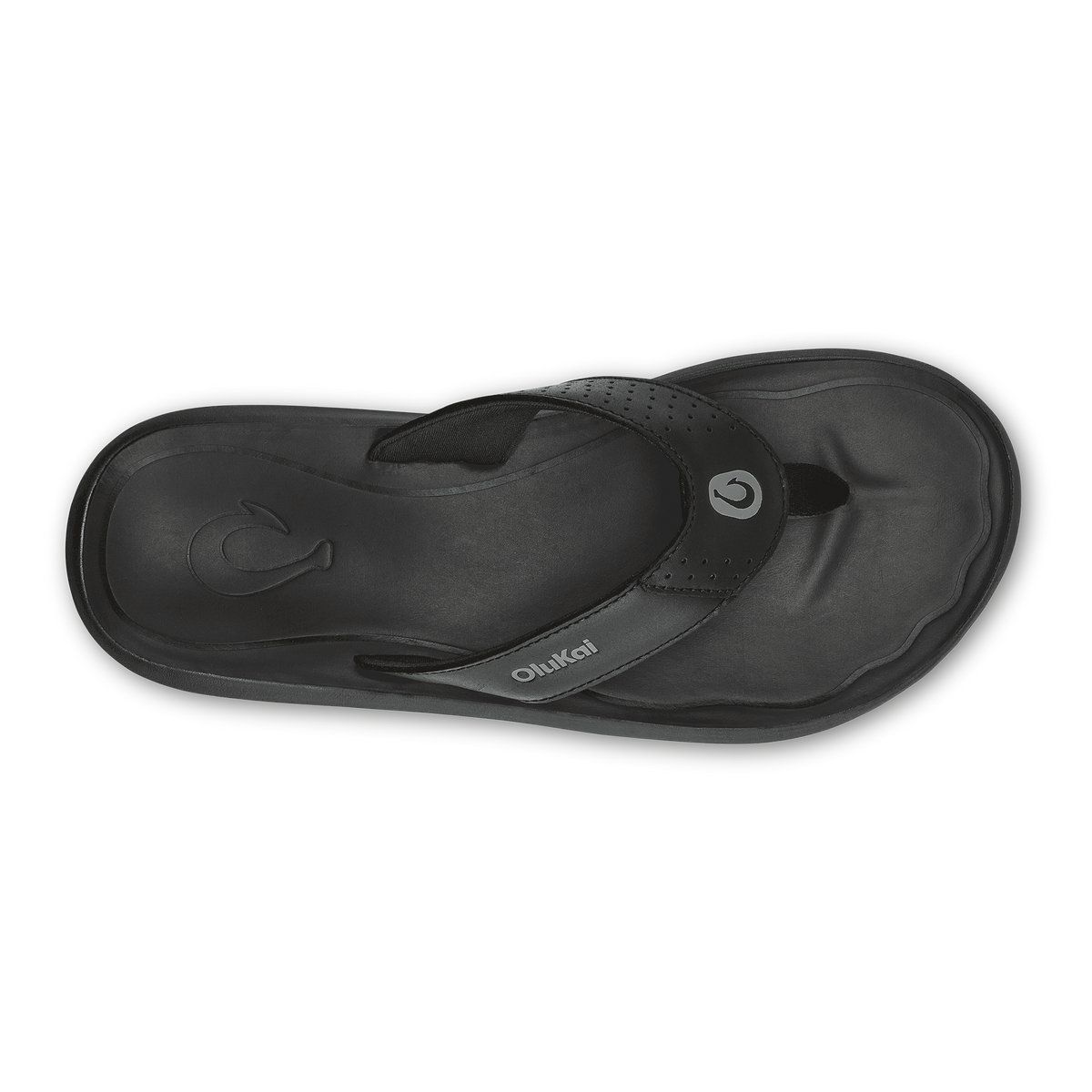 OluKai Premium - Pili Men’s Waterproof Leather Sandals - Lava Rock