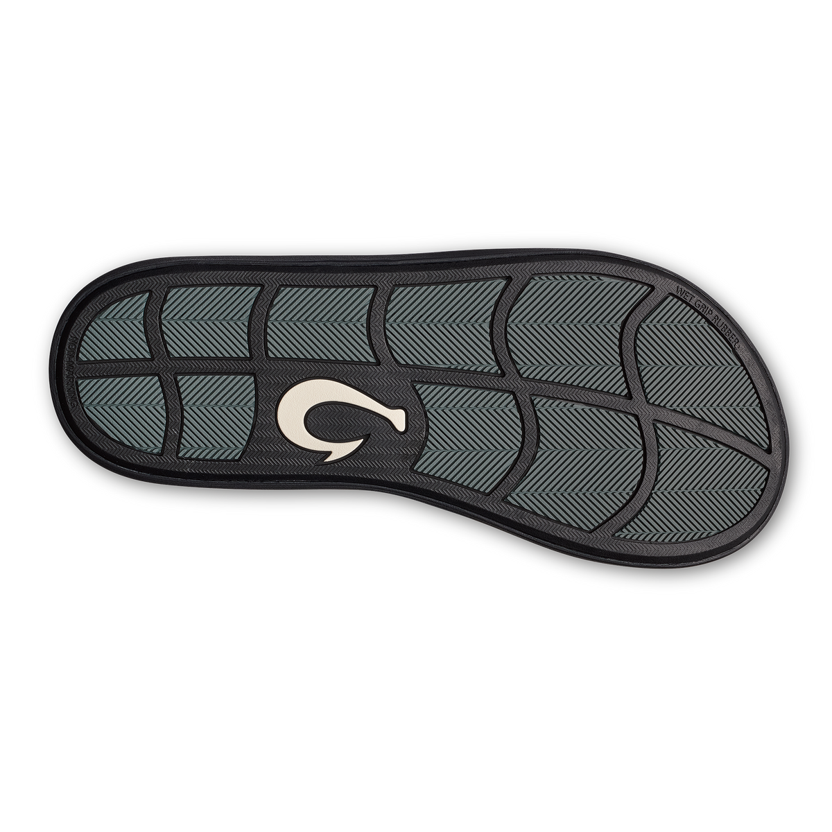OluKai Premium - Pili Men’s Waterproof Leather Sandals - Lava Rock