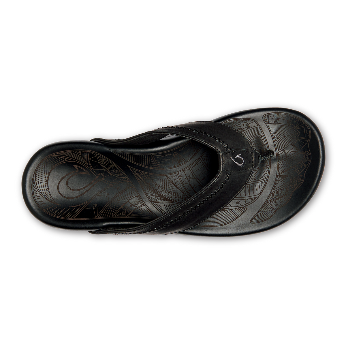 OluKai Hot Sale - Hiapo - Lava Rock Men’s Leather Beach Sandals
