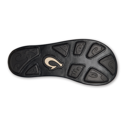OluKai Hot Sale - Hiapo - Lava Rock Men’s Leather Beach Sandals