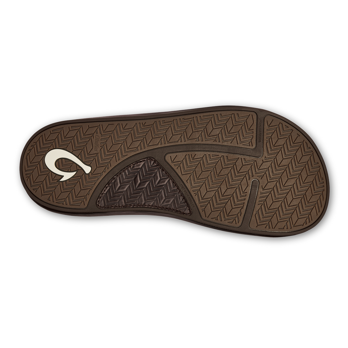 OluKai Essential - ‘Ilikai Men‘s Leather Beach Sandals - Dark Wood