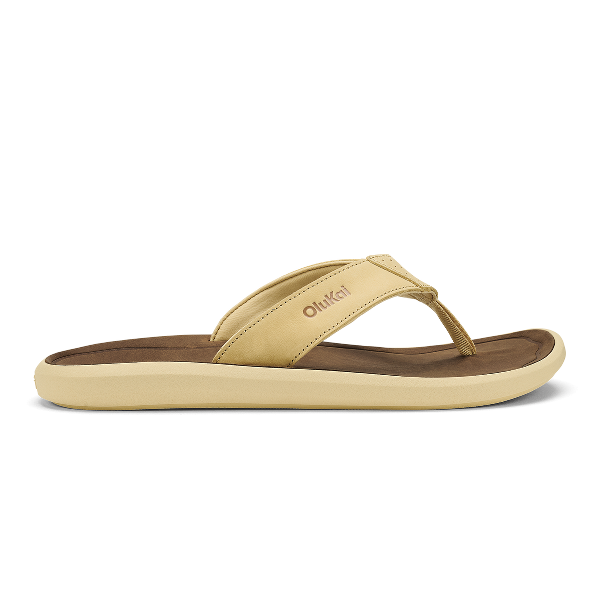OluKai Value - Pili Men’s Waterproof Leather Sandals - Toasted Coconut / Tan