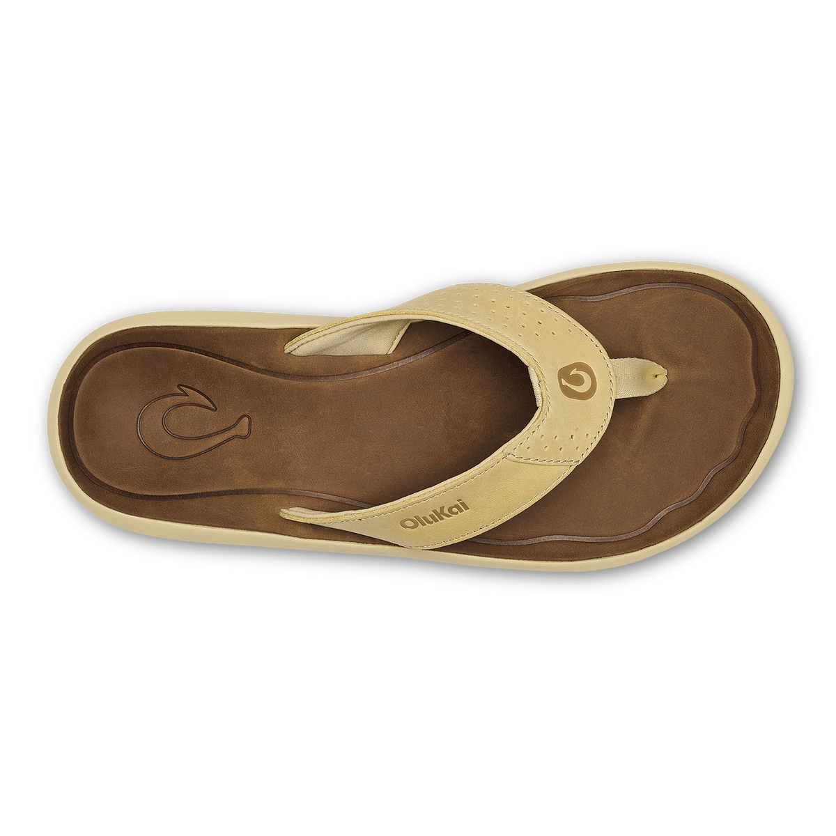 OluKai Value - Pili Men’s Waterproof Leather Sandals - Toasted Coconut / Tan