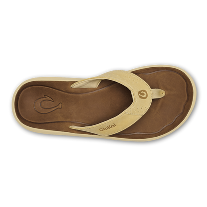 OluKai Value - Pili Men’s Waterproof Leather Sandals - Toasted Coconut / Tan