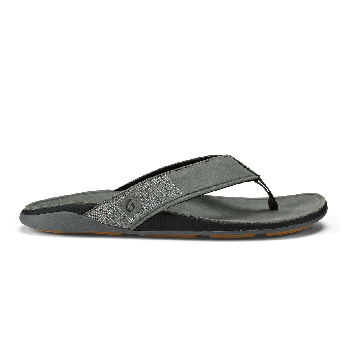 OluKai Smart Buy - Tuahine Men's Waterproof Leather Beach Sandals - Rock