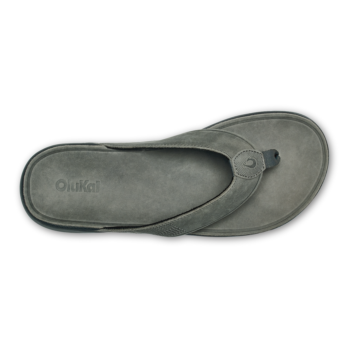 OluKai Smart Buy - Tuahine Men's Waterproof Leather Beach Sandals - Rock