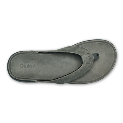 OluKai Smart Buy - Tuahine Men's Waterproof Leather Beach Sandals - Rock