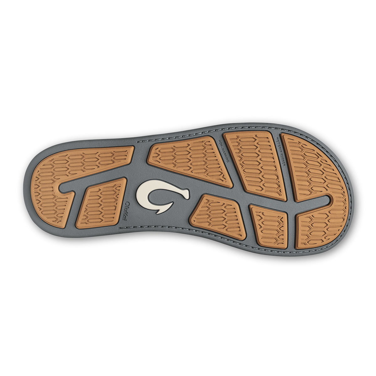 OluKai Smart Buy - Tuahine Men's Waterproof Leather Beach Sandals - Rock