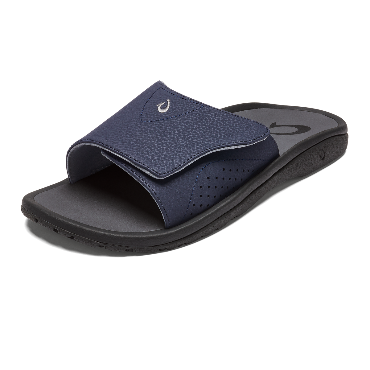 OluKai New - OluKai Nalu Slide - Trench Blue / Charcoal | Men's Sandals