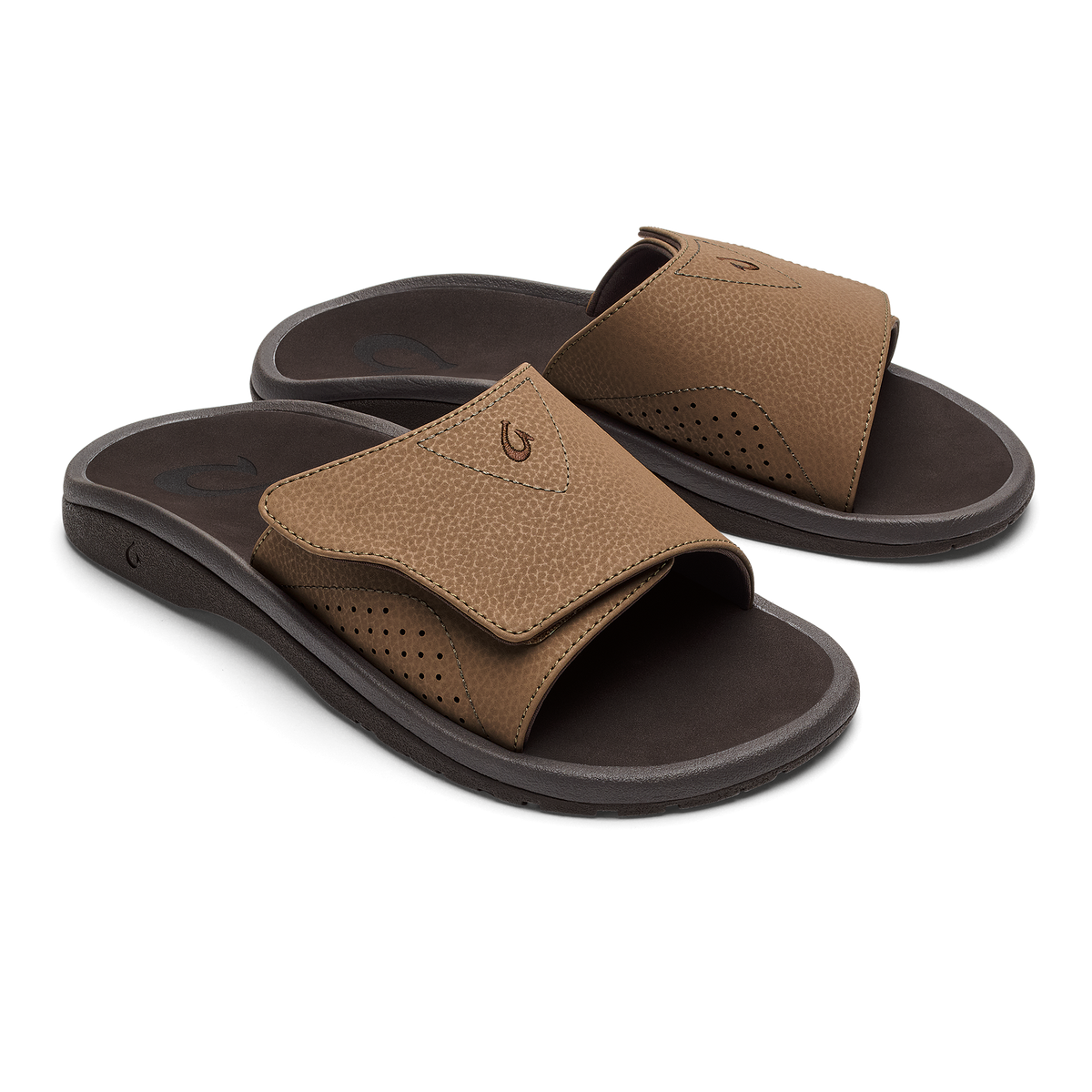OluKai Discount - Nalu Slide - Tan / Dk Java